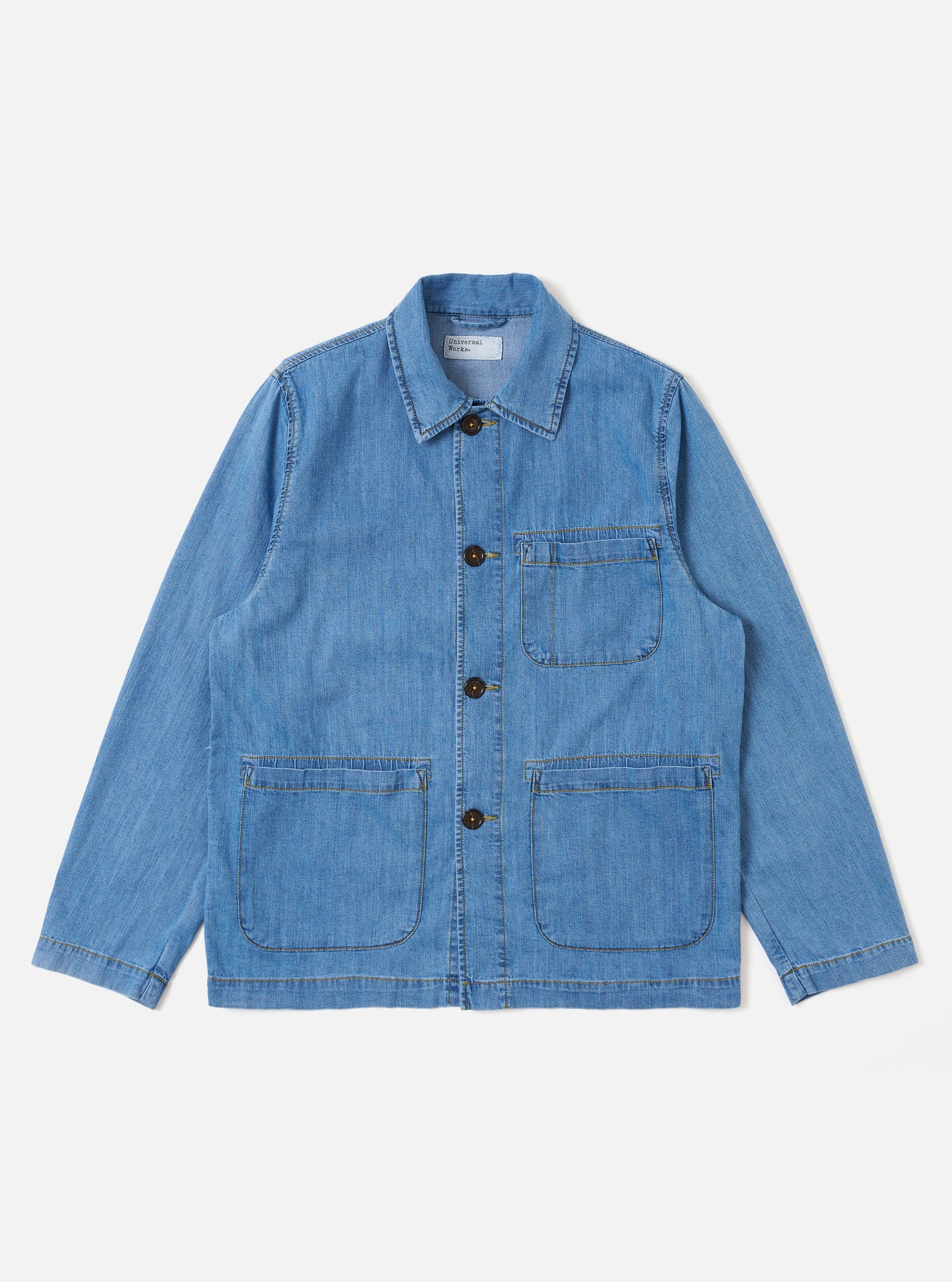 Washed 8oz Slub Denim Field Jacket