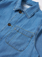 Washed 8oz Slub Denim Field Jacket