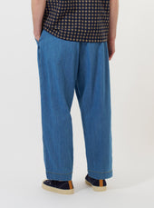 Washed 8oz Slub Denim Oxford Pant