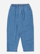 Washed Indigo 8oz Slub Denim Oxford Pant