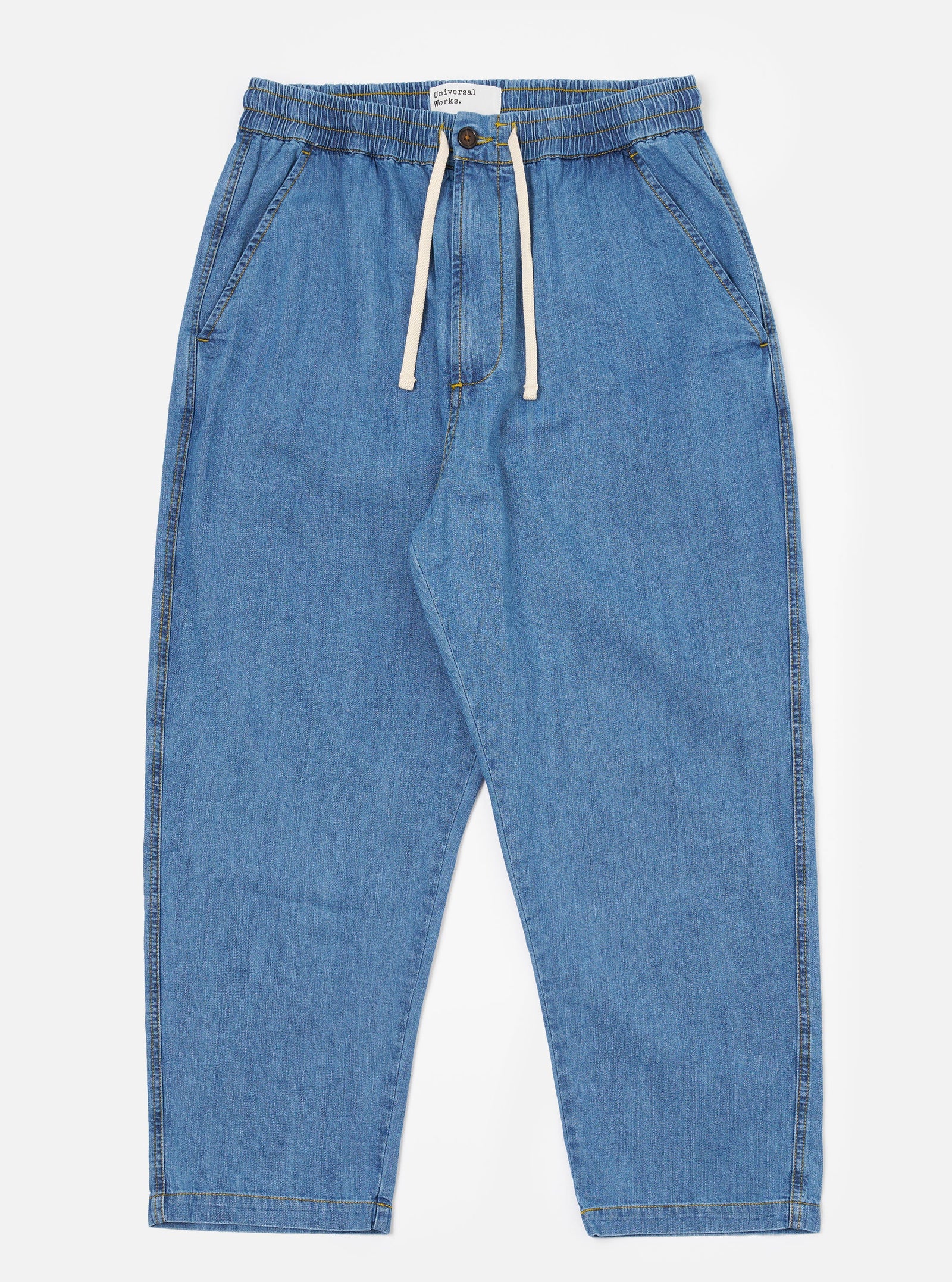Washed 8oz Slub Denim Hi Water Trouser