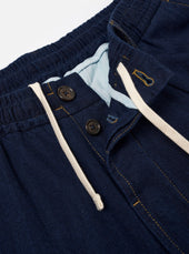 Recycled Herringbone Pleated Track Short