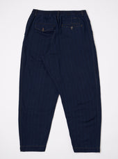Recycled Herringbone Pleated Track Pant