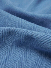 Washed Recycled Herringbone Pleated Track Pant