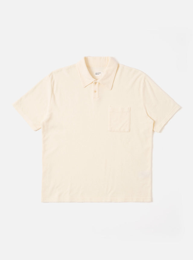 Ecru Light Weight Terry Newlyn Polo