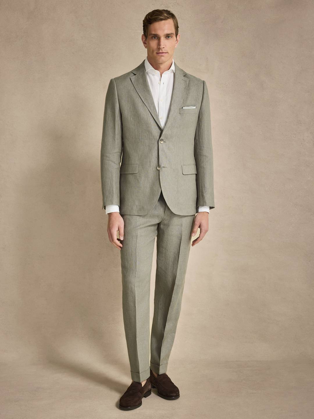 Green Linen Suit