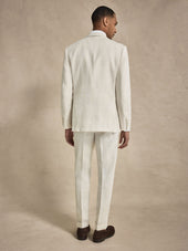 Double Breasted Linen Suit
