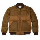 Down Bomber Jacket - Dark Tan