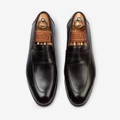 Folded Penny Loafer - Black - Rufer Last