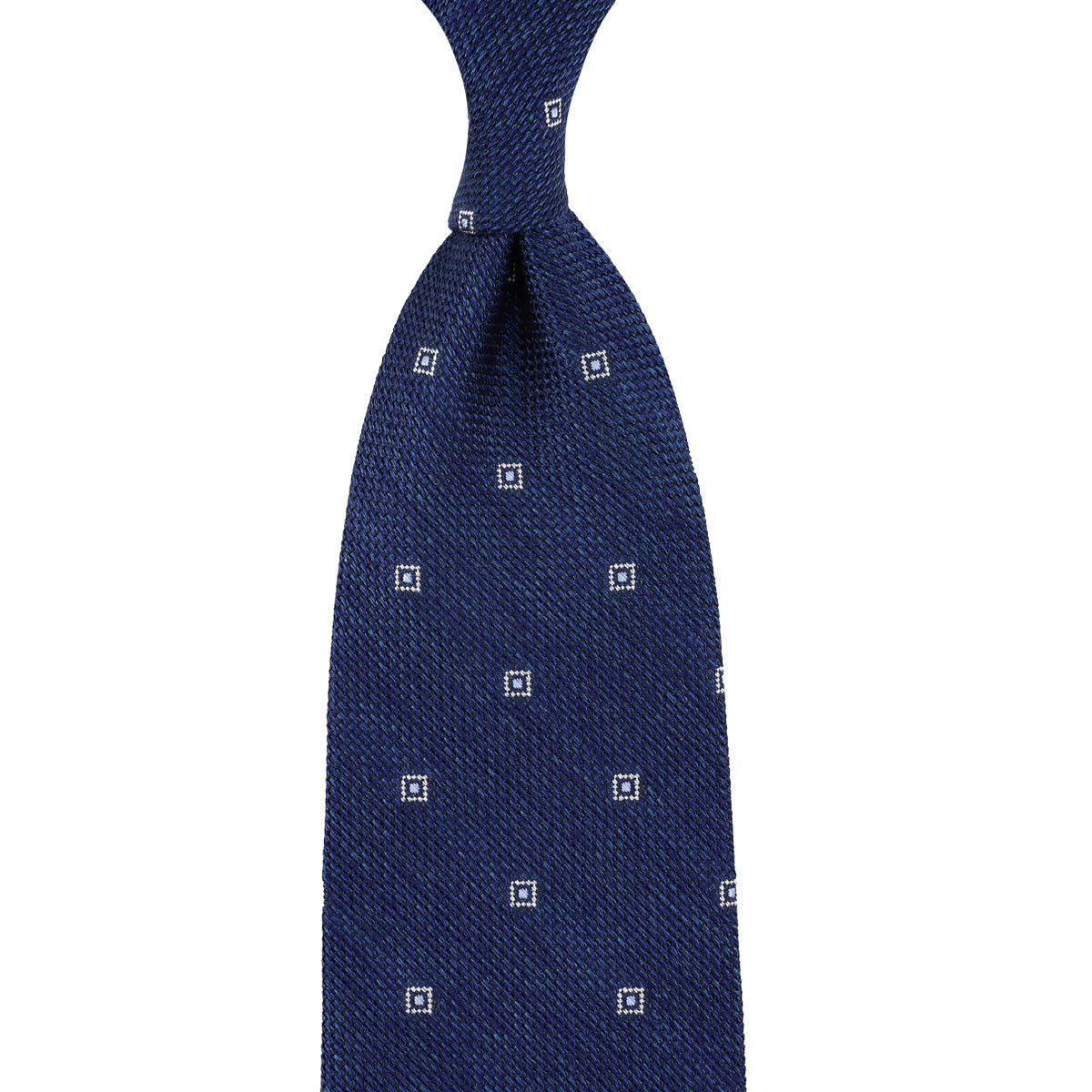 Floral Fina Grenadine Silk Tie Mottled Hand Rolled