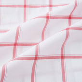 Coral Grid Check Mayfair Shirt