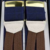 Hardy Minnis Glencheck Wool Braces