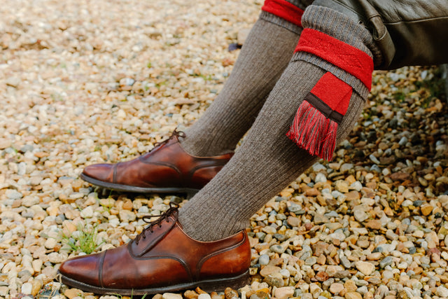 Beige & Rouille - Laine