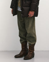 Double Pleats Comfy Pants Corduroy