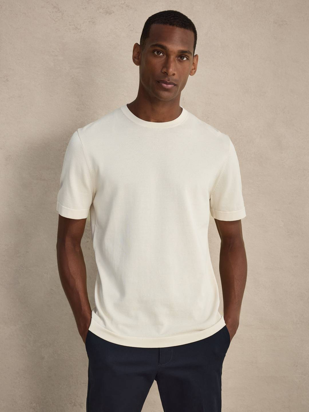 Relaxed Fit Knitted T Shirt