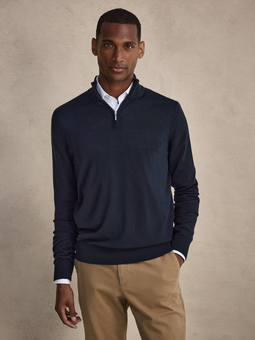 Zipper Sweater Regular Fit