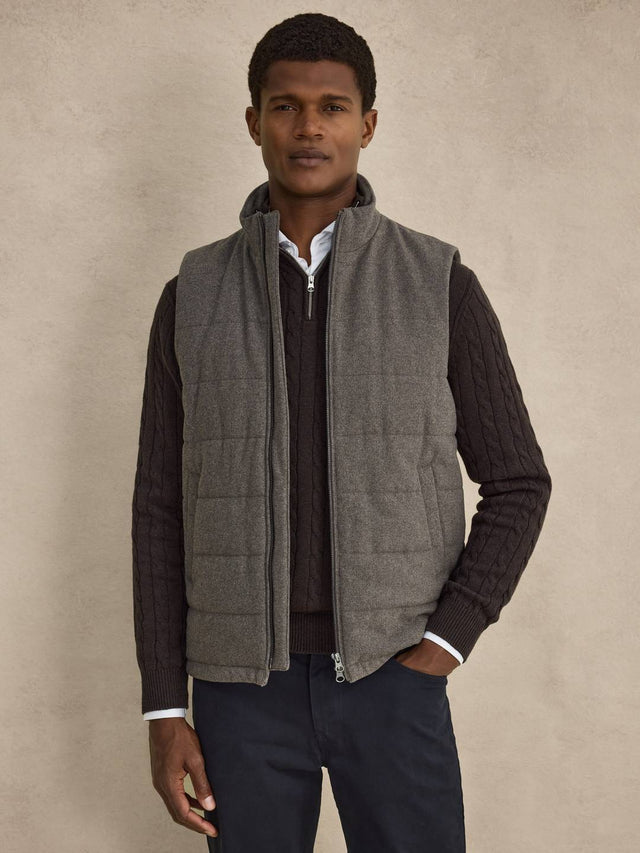 Taupe Vest Regular Fit
