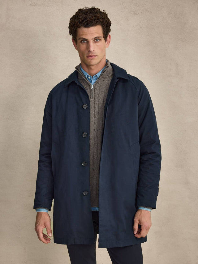 Navy Blue Car Coat