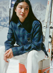 Check Boxy Long Sleeve Shirt Champion X Percival