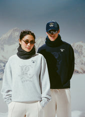 Chenille Patch Jersey Sweatshirt Champion X Percival Grey