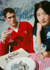 Glove Knitted Cardigan Champion X Percival Red