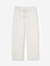 Men's Lounge Trousers Basel Micro Modal Stretch White