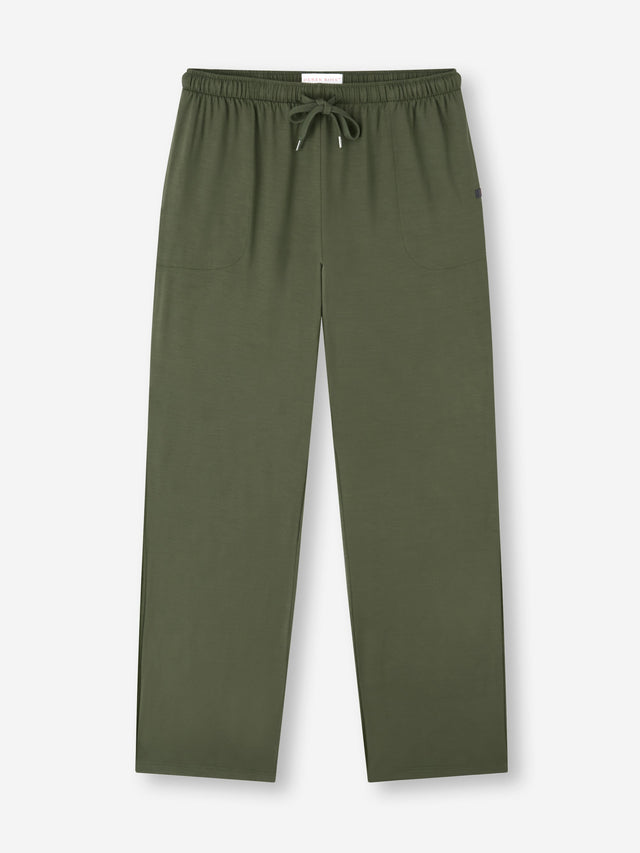 Men's Lounge Pants Basel Micro Modal Stretch Evergreen