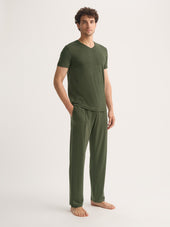 Men's Lounge Pants Basel Micro Modal Stretch Evergreen