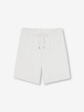 Men's Lounge Shorts Basel Micro Modal Stretch White