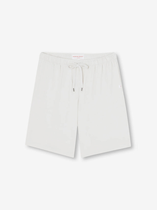 Men's Lounge Shorts Basel Micro Modal Stretch White