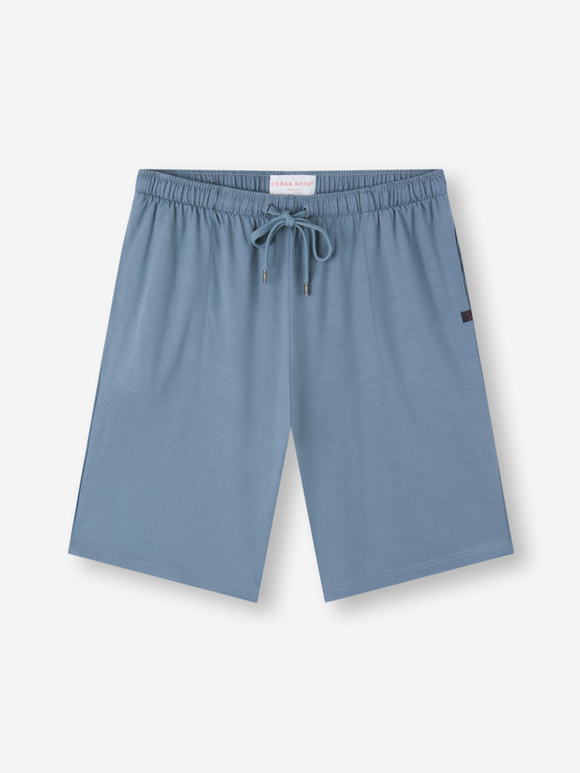 Men's Lounge Shorts Basel Micro Modal Stretch Storm Blue