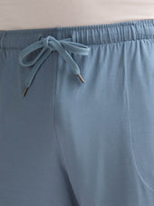 Men's Lounge Shorts Basel Micro Modal Stretch Storm Blue