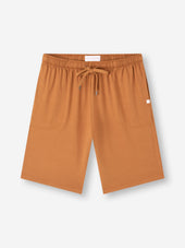Men's Lounge Shorts Basel Micro Modal Stretch Brick Orange