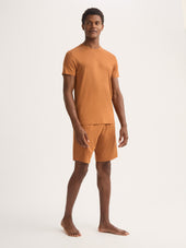 Men S Lounge Shorts Basel Micro Modal Stretch Orange