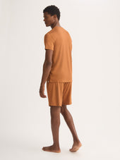 Men S Lounge Shorts Basel Micro Modal Stretch Orange