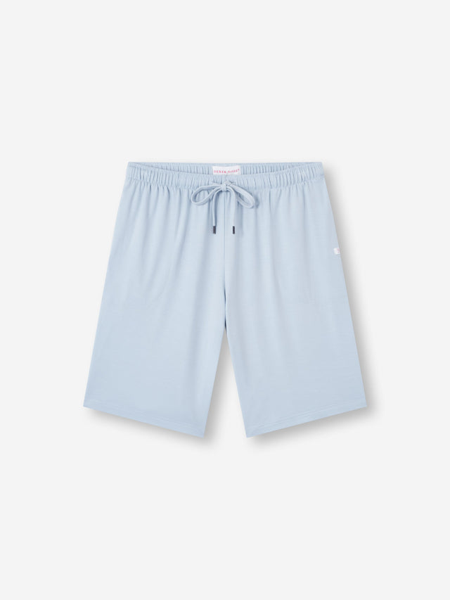 Men's Lounge Shorts Basel Micro Modal Stretch Light Blue