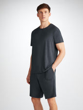 Men S Marlowe T Shirt And Lounge Shorts Anthracite Set