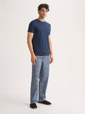 Men S Lounge Pants Cotton Batiste Night Sky Print