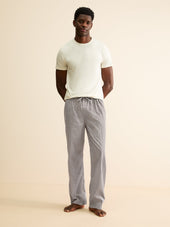 Men S Lounge Pants London Geo Cross Cotton Batiste
