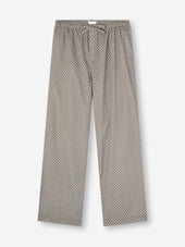 Men S Lounge Pants London Geo Cross Cotton Batiste