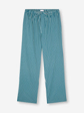 Men S Lounge Pants Royal Cotton White Stripe