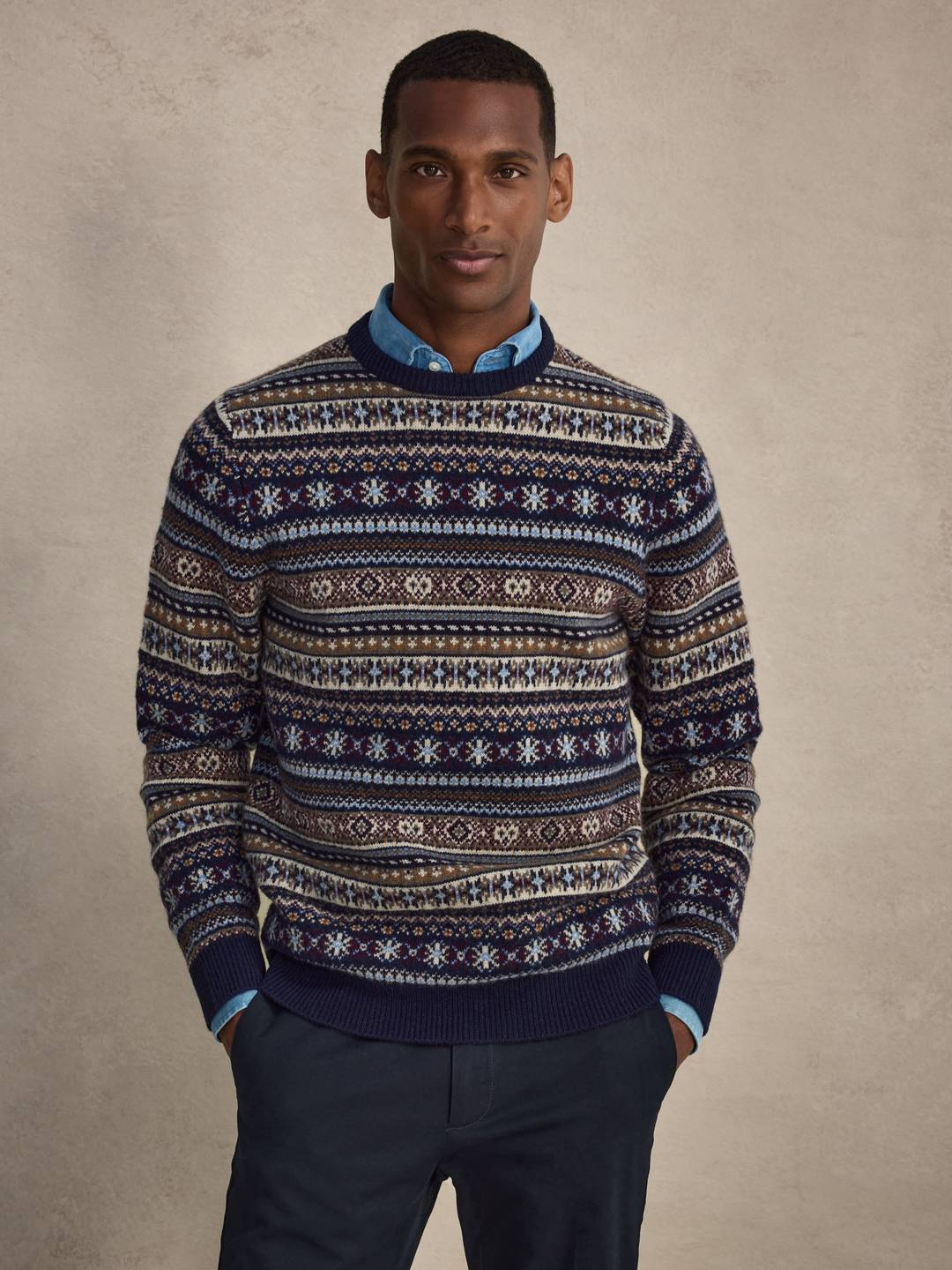 Dark Blue Sweater Regular Fit