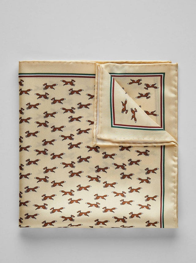Handkerchief Motif Beige