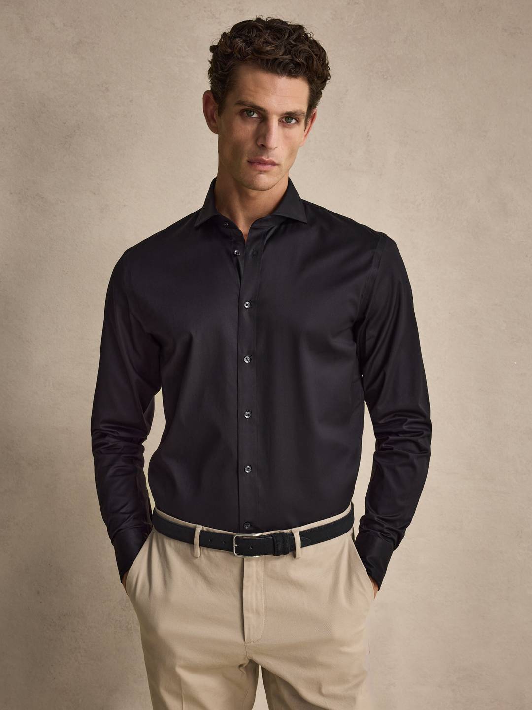 Black Stretch Shirt