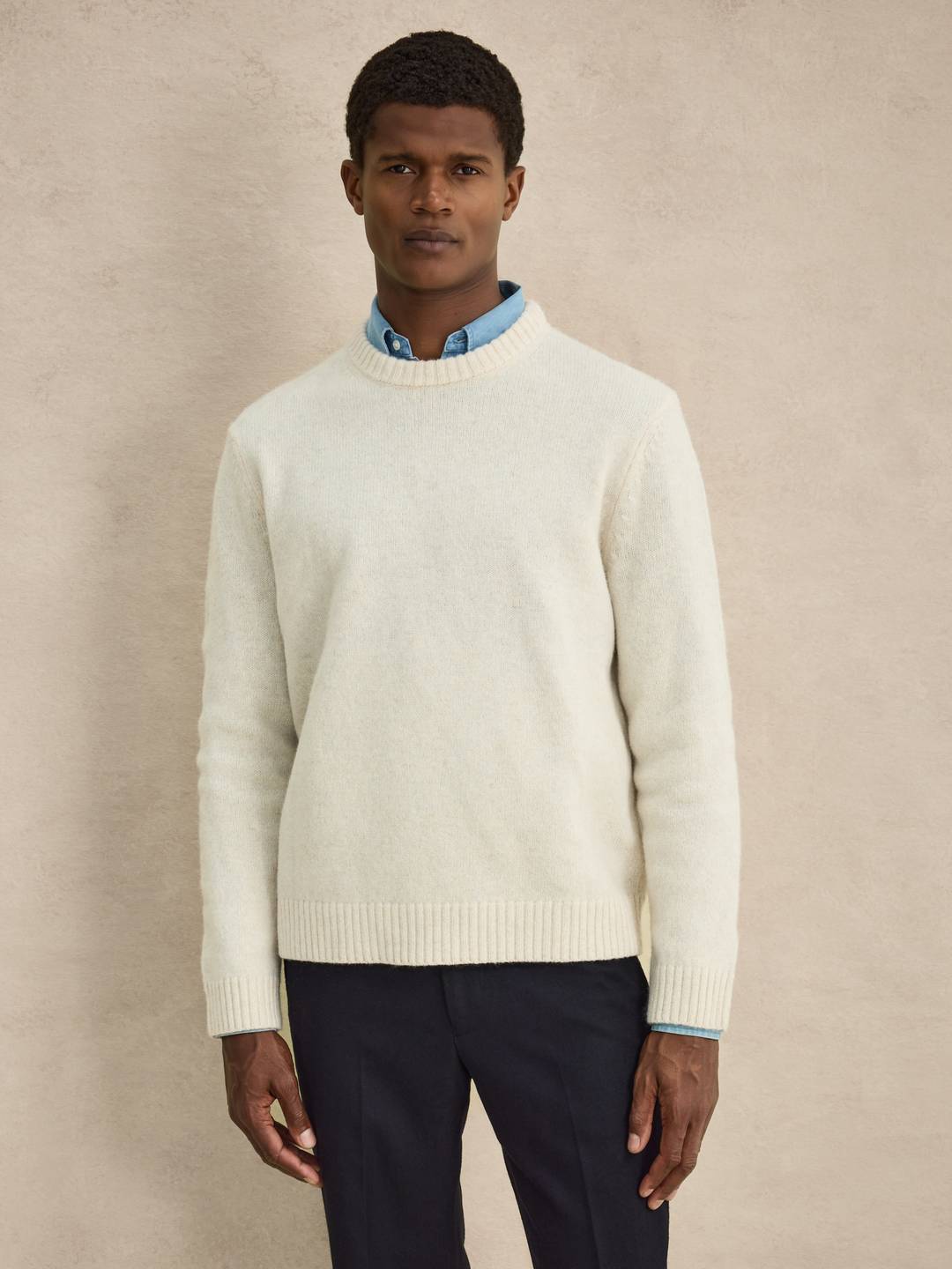 Beige Sweater Casual Fit