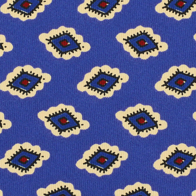 Ancient Madder Silk Bespoke Tie - Blue
