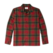 Elk Heights Camp Shirt - Sycamore Green / Red Plaid