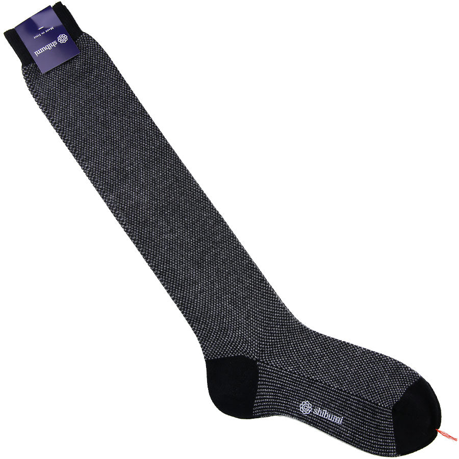 Knee Socks Birdseye Pure Cashmere