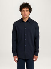 The 360° Mesh Shirt || Navy | Cotton Blend