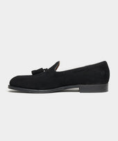 Todd Snyder x Alden Suede Blackout Tassel Loafer